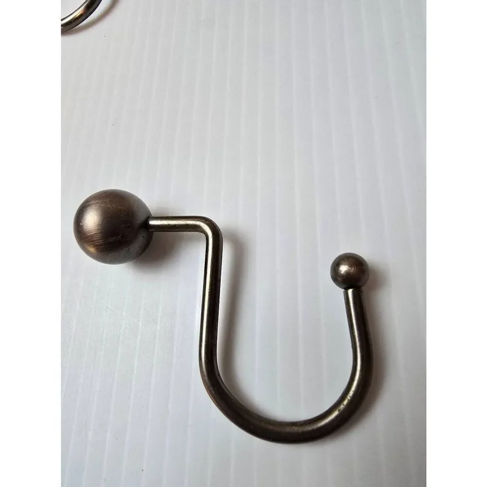 Shower curtain hooks Set of 12